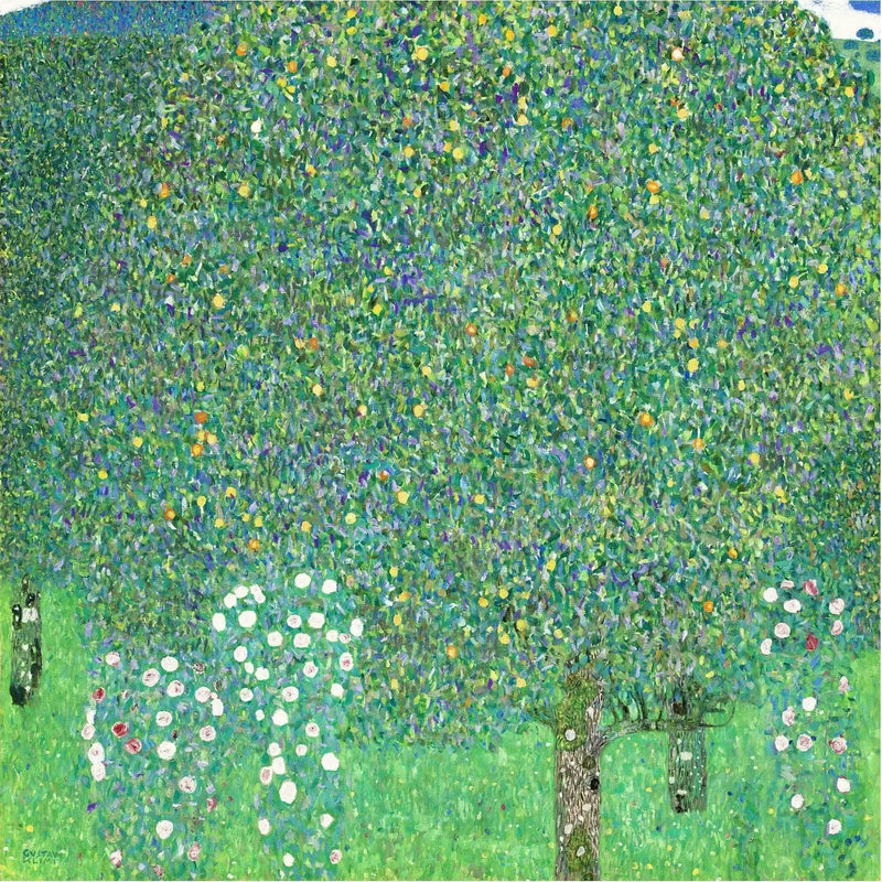 Rosiers sous les arbres - Gustav Klimt