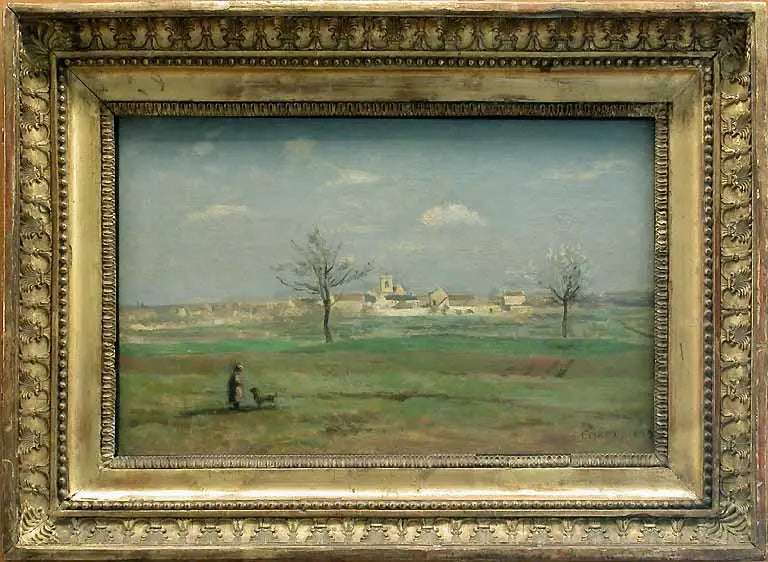 Rosny. Vue du village au printemps - Jean-Baptiste Camille Corot image 1 reproduction d’œuvre d’art à l’huile
