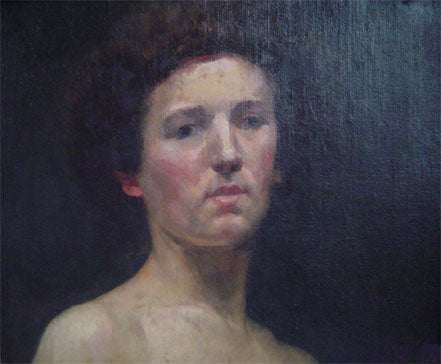 Rosto de mulher - Eliseu Visconti image 1 tableau peint à l’huile sur toile
