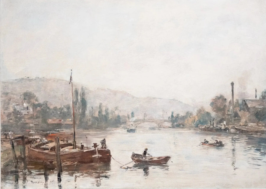 Rouen - La côte Sainte-Catherine, brume du matin - Eugène Boudin