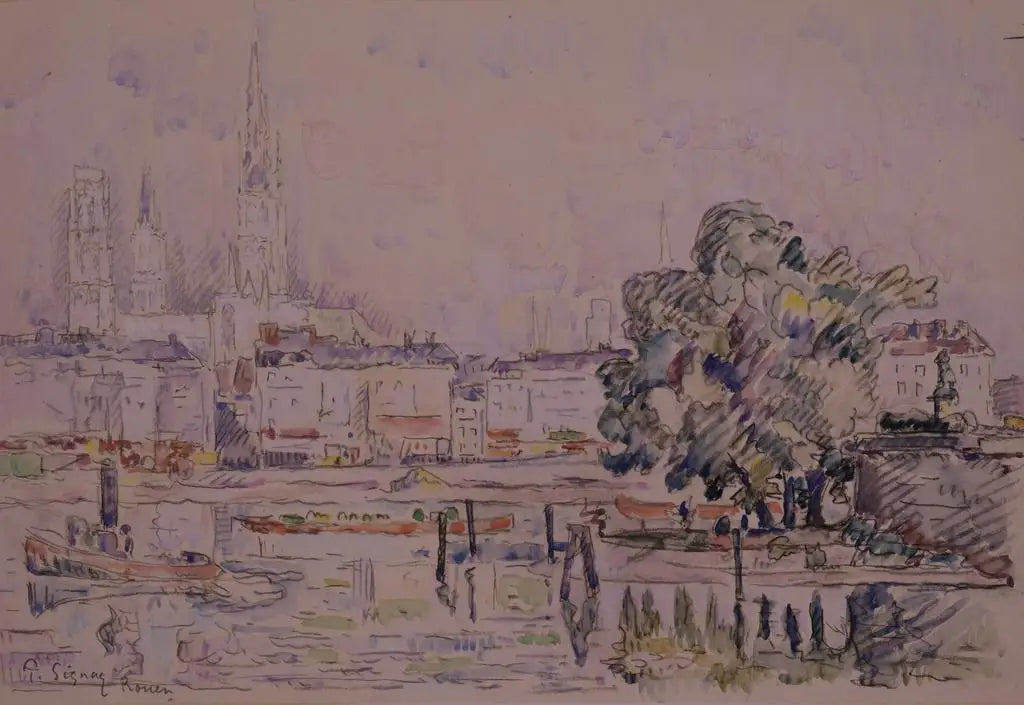 Rouen - Paul Signac image 1 reproduction de peinture à l’huile