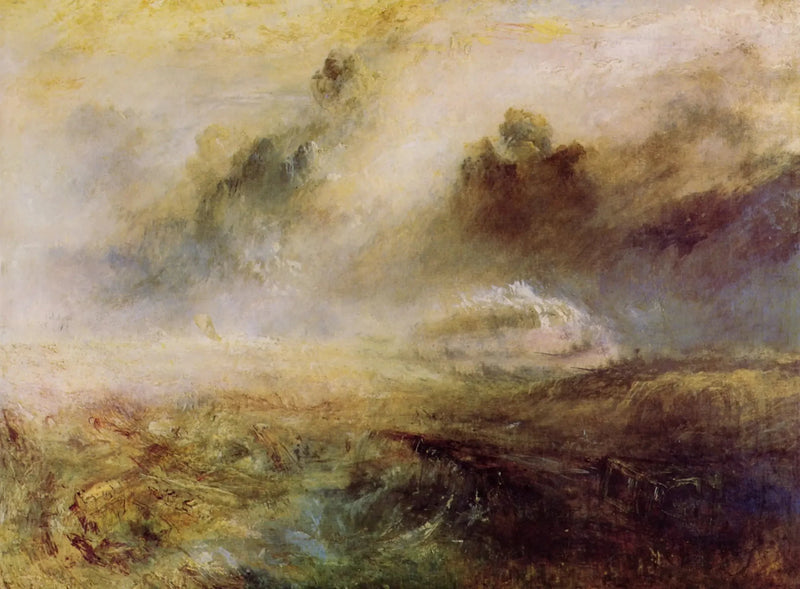 Rough Sea with Wreckage - J. M. W. Turner