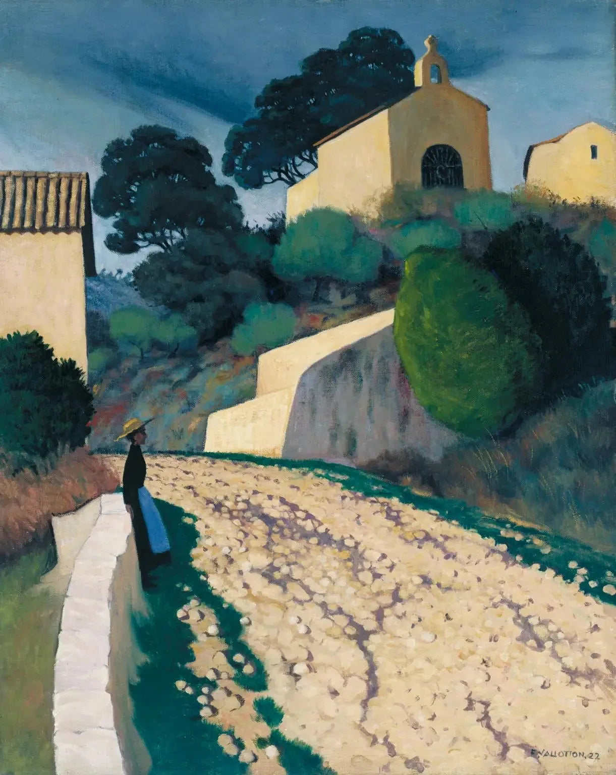 Route à St Paul (Var) - Félix Vallotton image 1 reproduction de peinture à l’huile