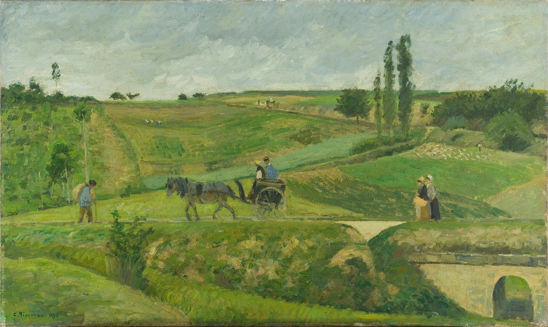 Route d'Ennery - Camille Pissarro image 1 reproduction réalisée par Alpha Reproduction