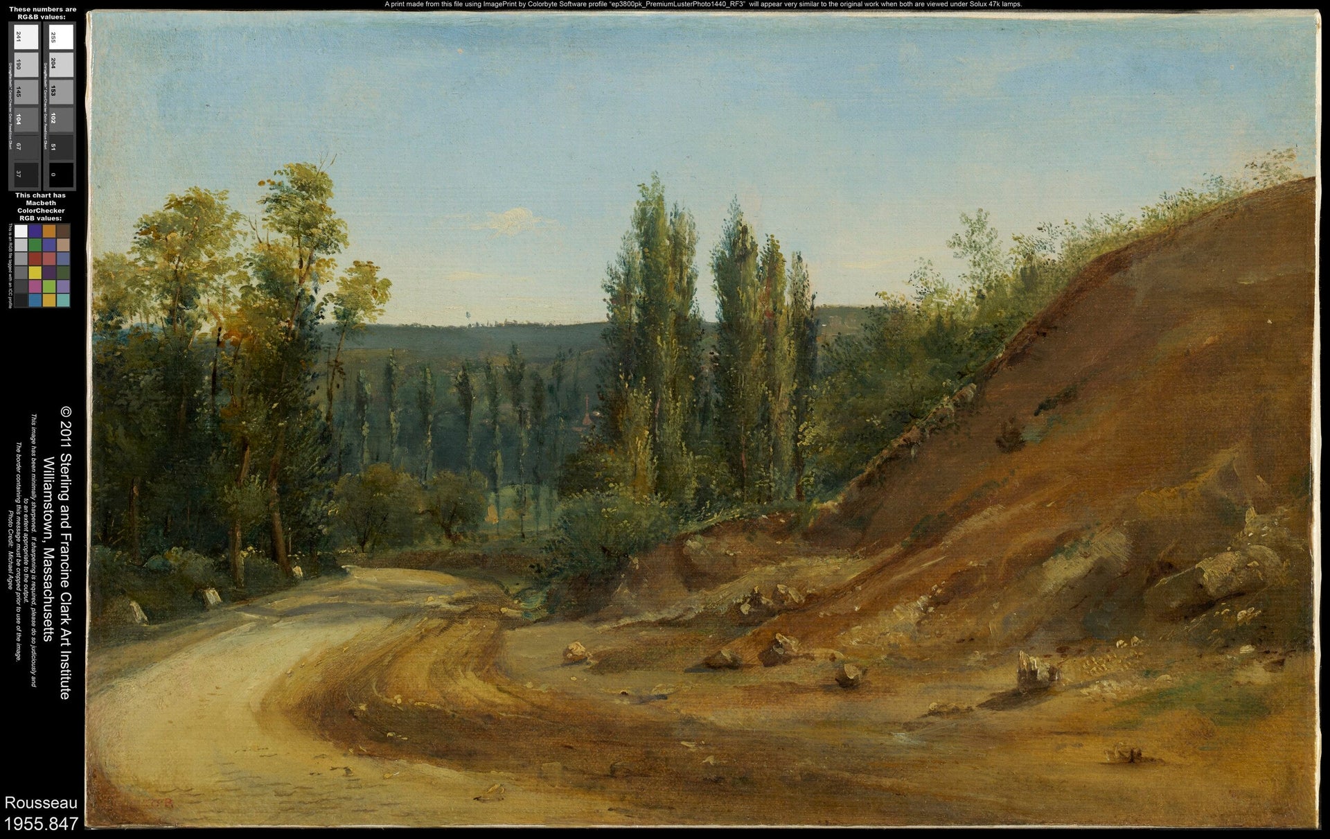 Route dans le Jura - Théodore Rousseau image 1 copie peinte à la main à l’huile