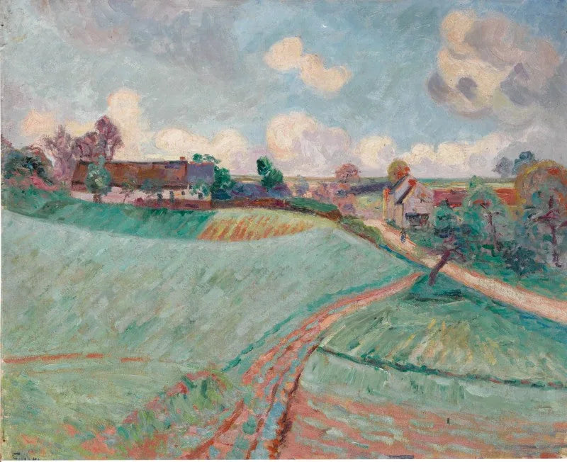 Route de Damiette - Armand Guillaumin image 1 reproduction artisanale de tableau