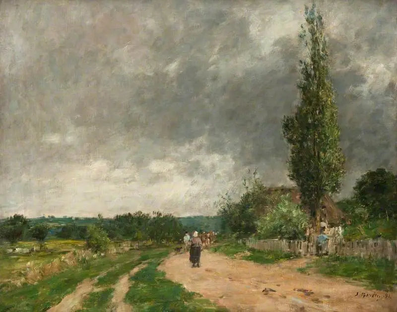 Route de Deauville - Eugène Boudin image 1 reproduction réalisée par Alpha Reproduction