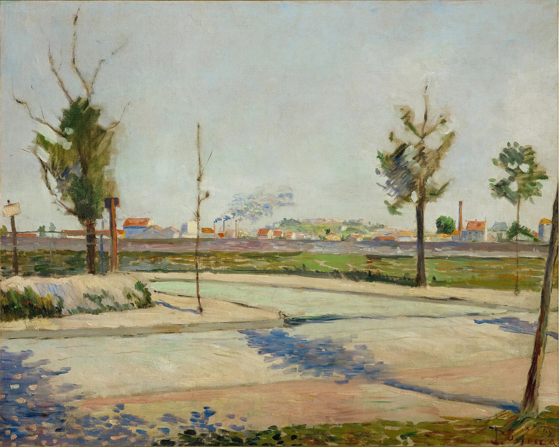 Route de Gennevilliers - Paul Signac image 1 tableau peint à l’huile sur toile