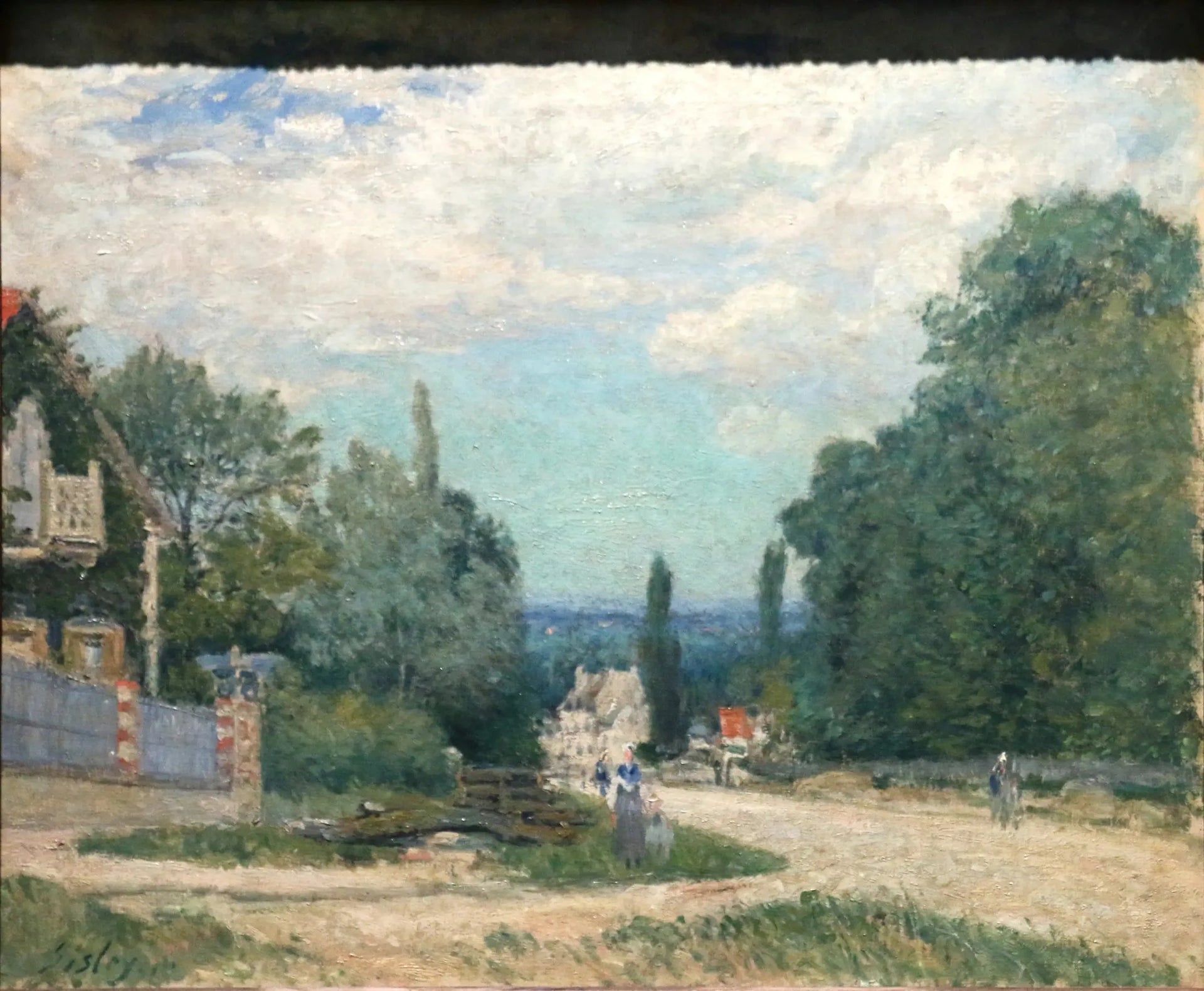 Route de Louveciennes - Alfred Sisley image 1 reproduction réalisée par Alpha Reproduction