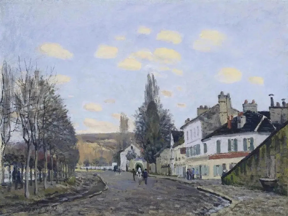 Route de Saint-Germain à Marly-le-Roi - Alfred Sisley image 1 reproduction d’œuvre d’art à l’huile