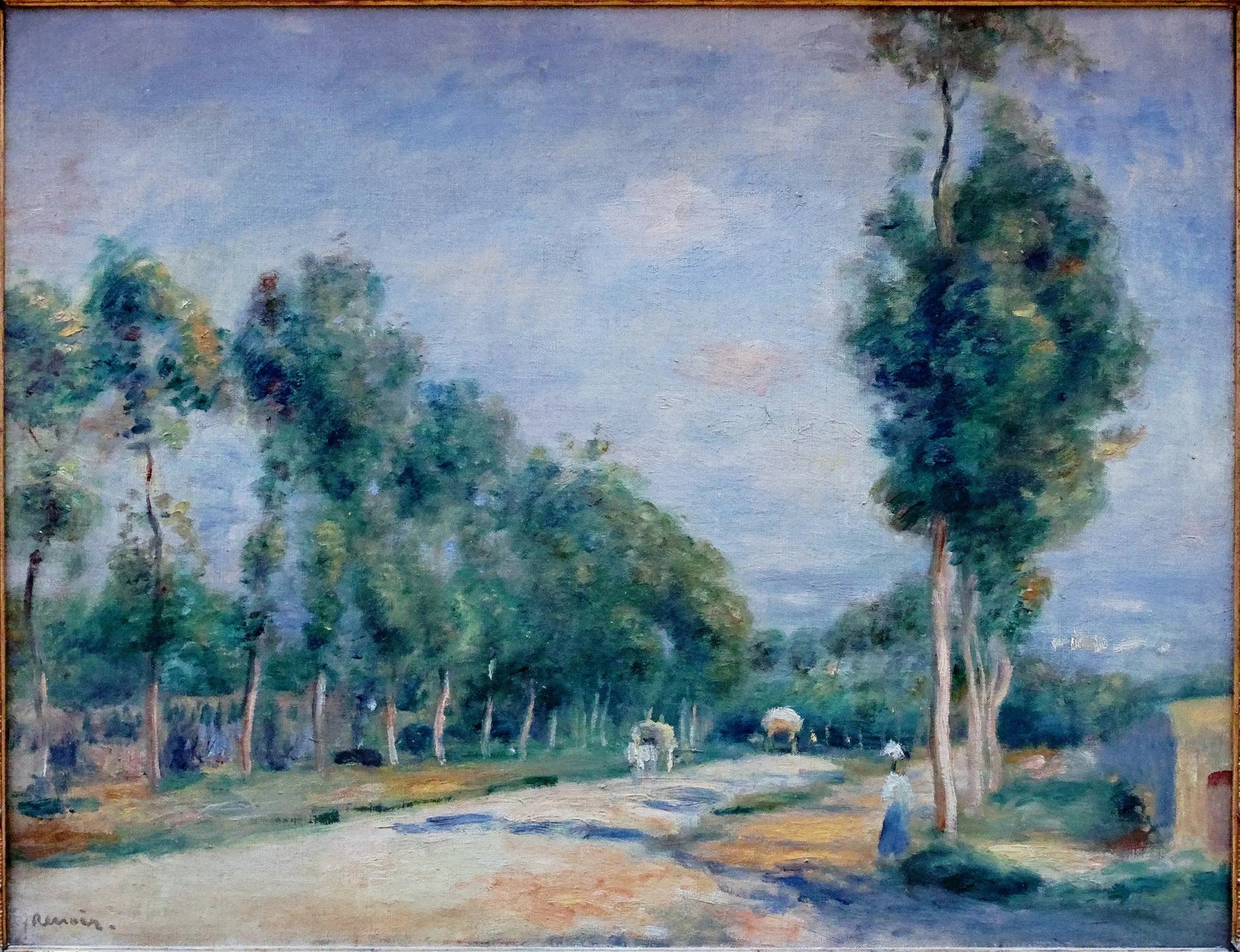 Route de Versailles à Louveciennes - Pierre-Auguste Renoir image 1 reproduction de peinture à l’huile