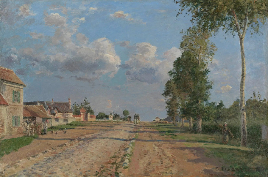 Route de Versailles, Rocquencourt - Camille Pissarro