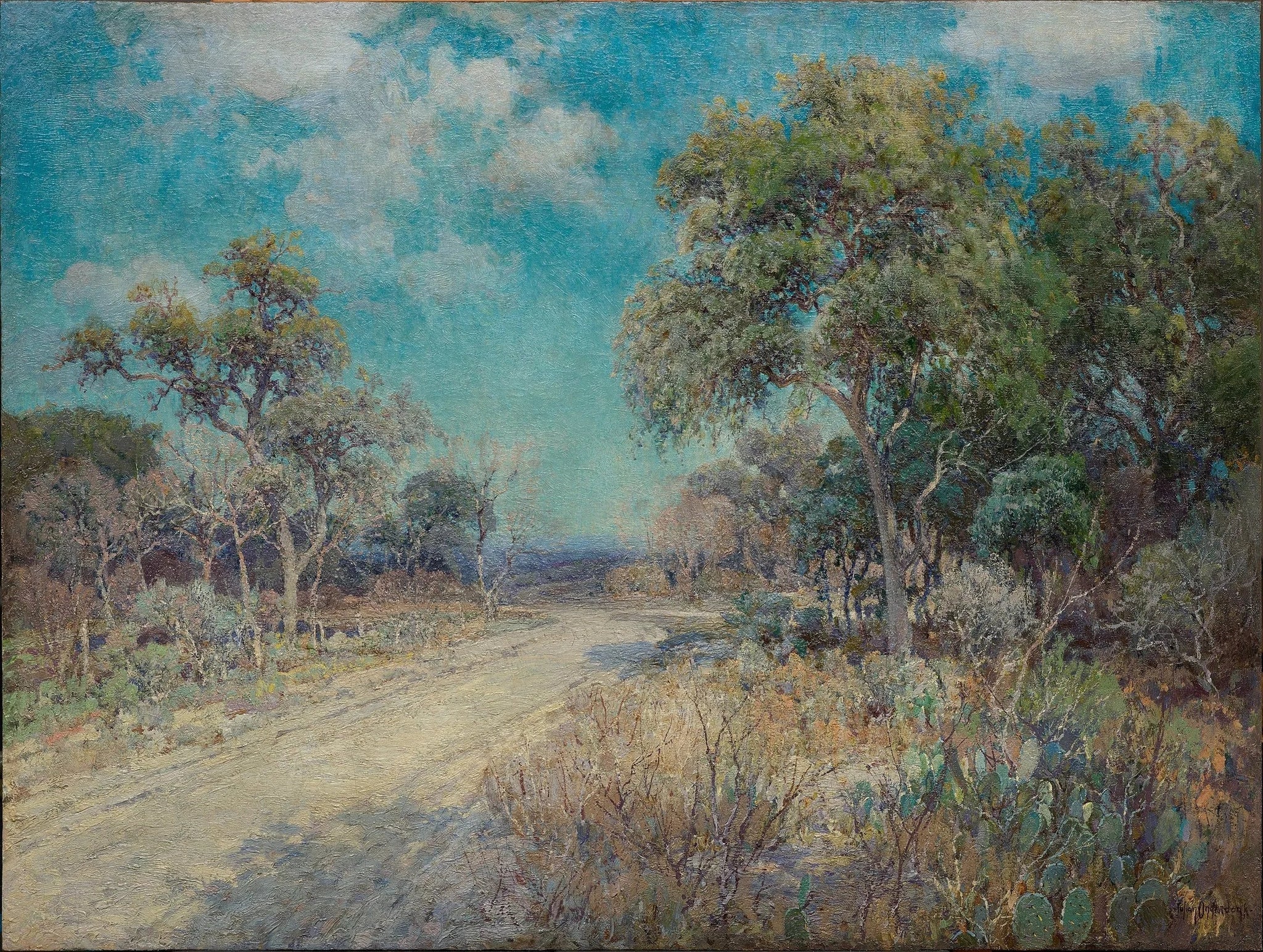 Route vers les collines - Julian Onderdonk image 1 copie peinte à la main à l’huile