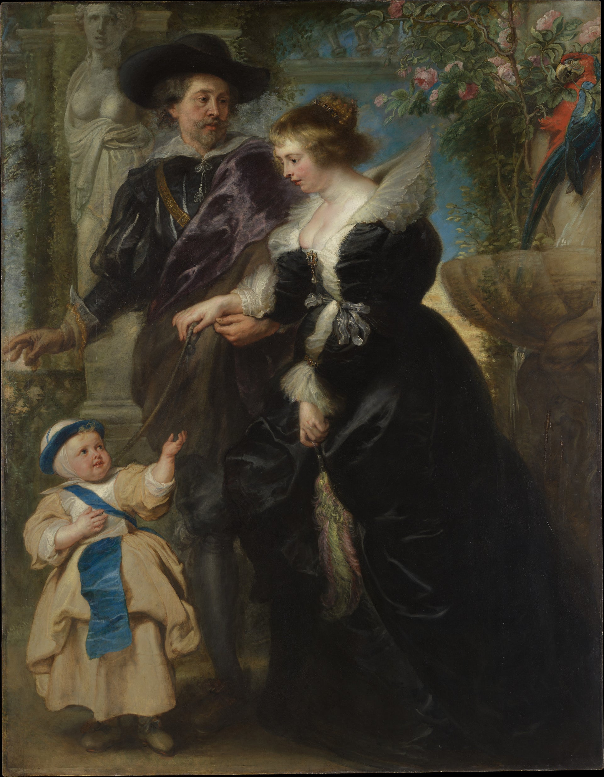 Rubens, Helena Fourment et leur fils Frans, Peter Paul Rubens