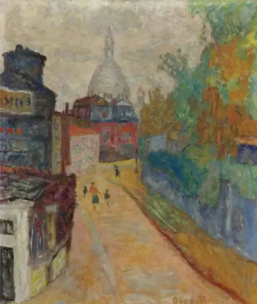 RUE À MONTMARTRE, LE SACRÉ-COEUR - Pierre Bonnard
