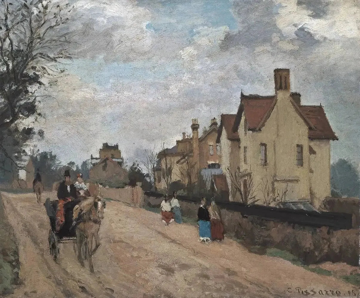 Rue à Upper Norwood - Camille Pissarro image 1 reproduction de peinture à l’huile