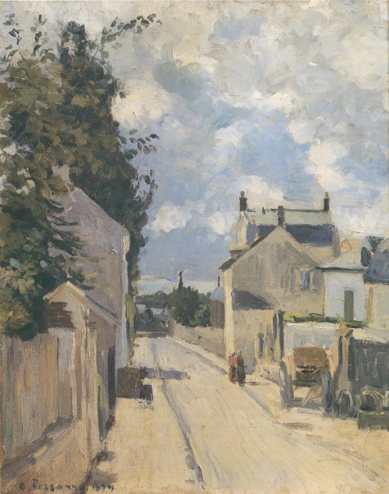 Rue de l'Hermitage Pontoise - Camille Pissarro
