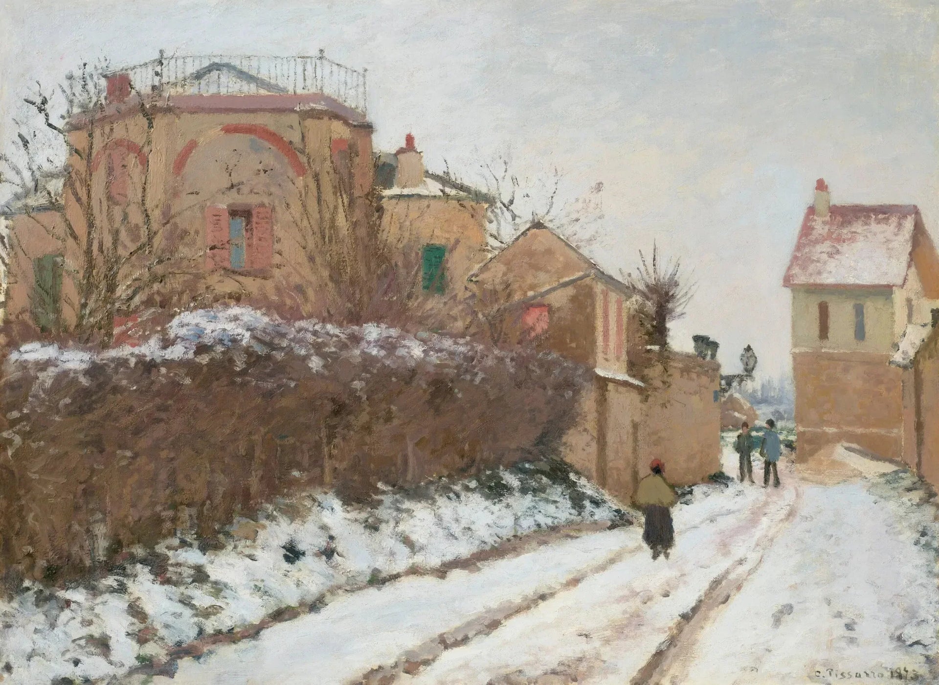 Rue de la Citadelle, Pontoise - Camille Pissarro image 1 tableau peint à l’huile sur toile