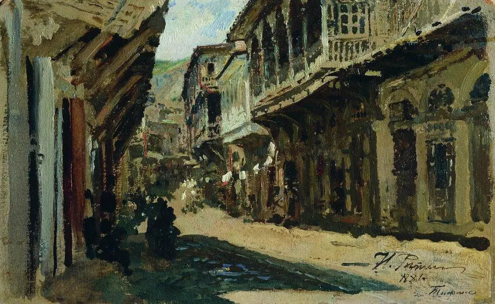 Rue de Tiflis - Ilya Repin image 1 copie de tableau peinte à la main