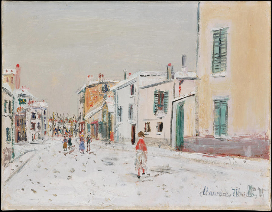 Village sous la neige - Maurice Utrillo
