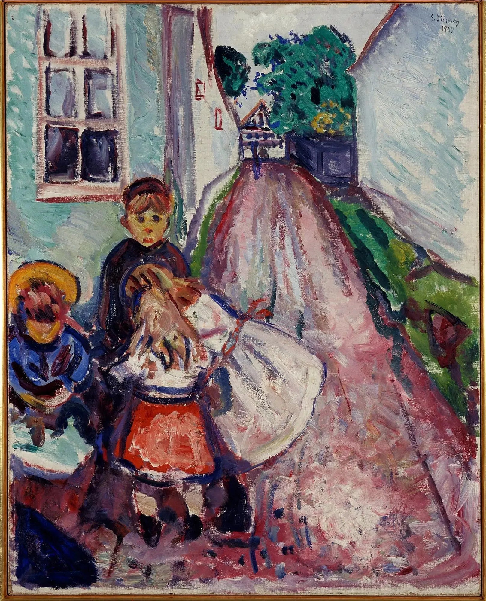 rue de Warnemünde - Edvard Munch image 1 reproduction de peinture à l’huile