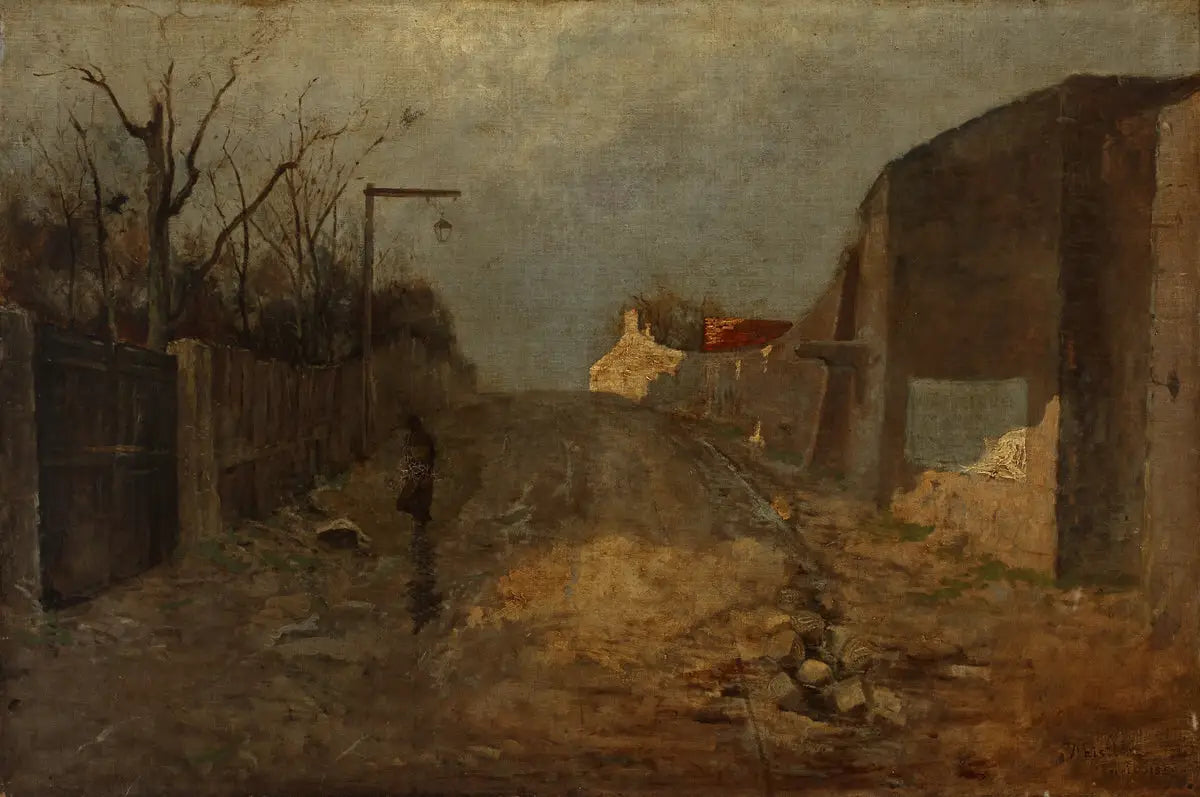 Rue des Buttes (Montmartre) - James Abbott McNeill Whistler image 1 copie peinte à la main à l’huile