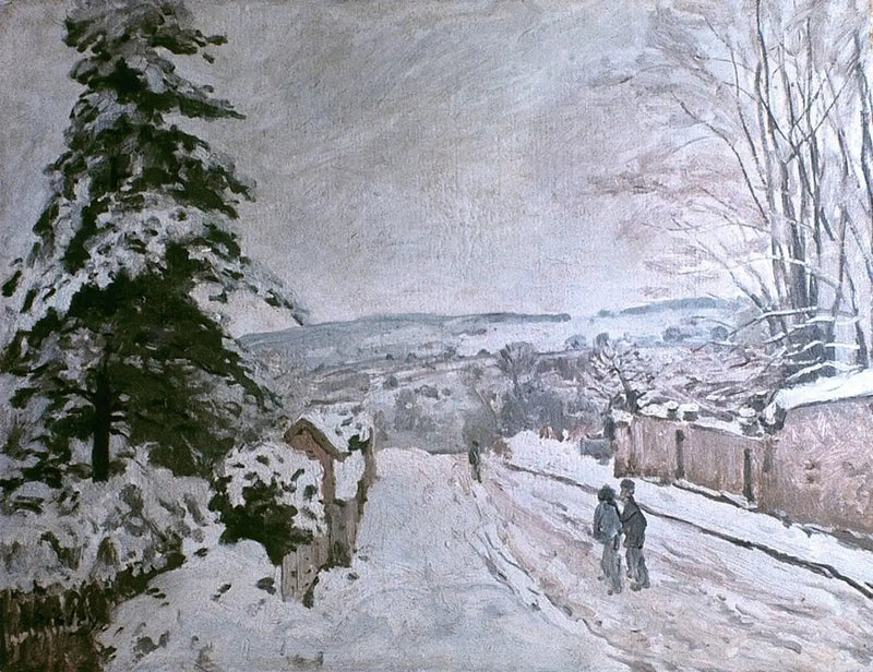 Rue du Cœur Volant à Louveciennes - Alfred Sisley