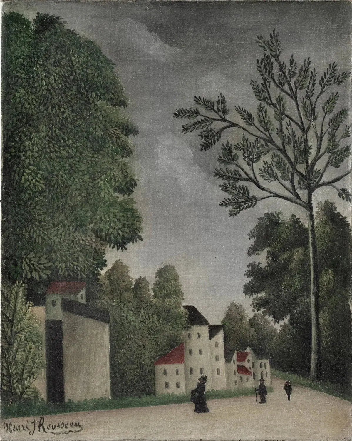 Rue du Village - Henri Rousseau image 1 reproduction d’œuvre d’art à l’huile