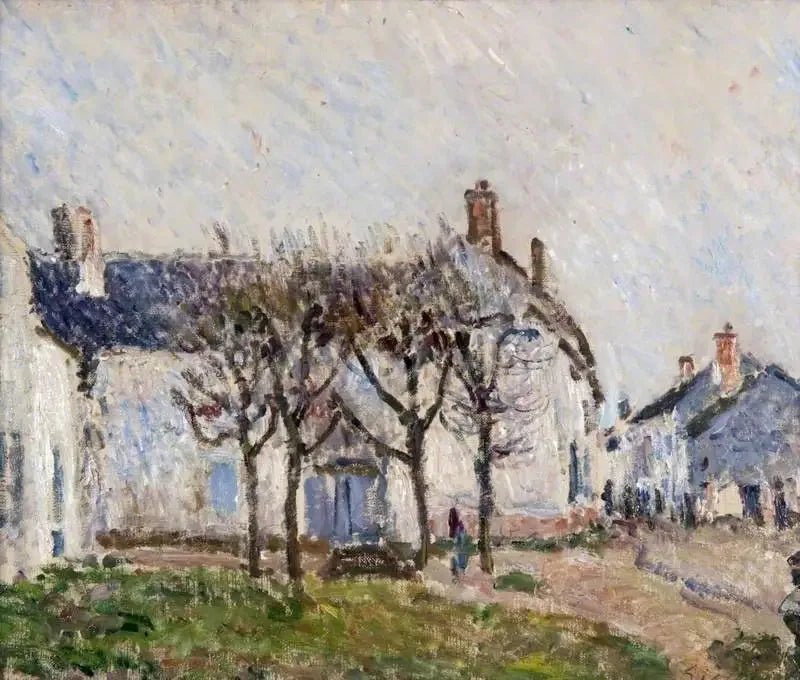 Rue du Village, Moret-sur-Loing - Alfred Sisley