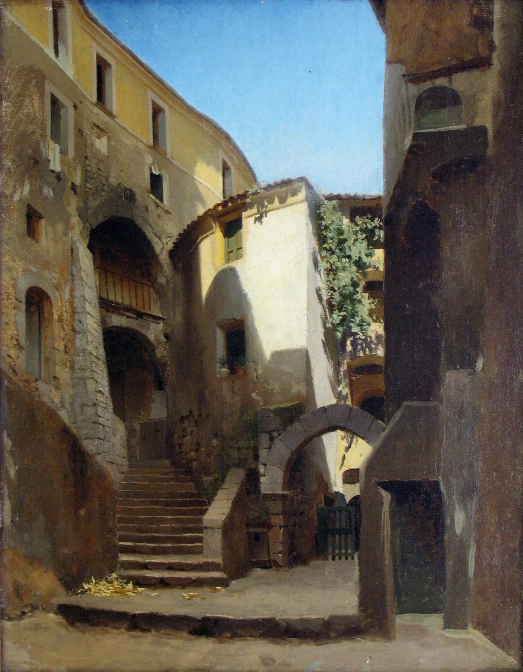 Rue en Italie - Fyodor Bronnikov image 1 reproduction réalisée par Alpha Reproduction