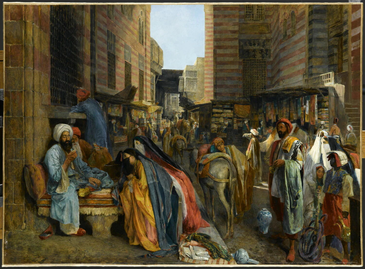 La Rue et la mosquée al-Ghouri au Caire - John Frederick Lewis