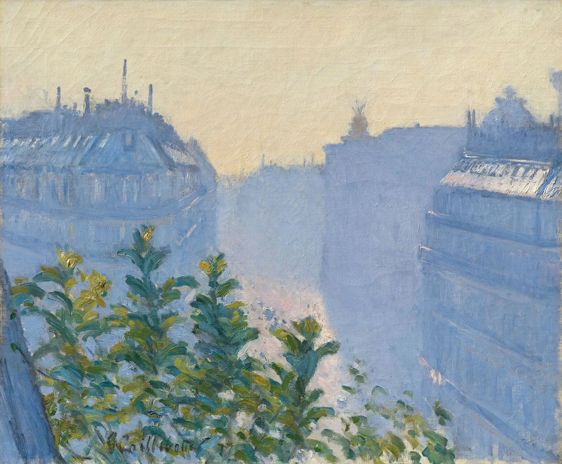 Rue Halévy, vue depuis un balcon - Gustave Caillebotte image 1 tableau peint à l’huile sur toile