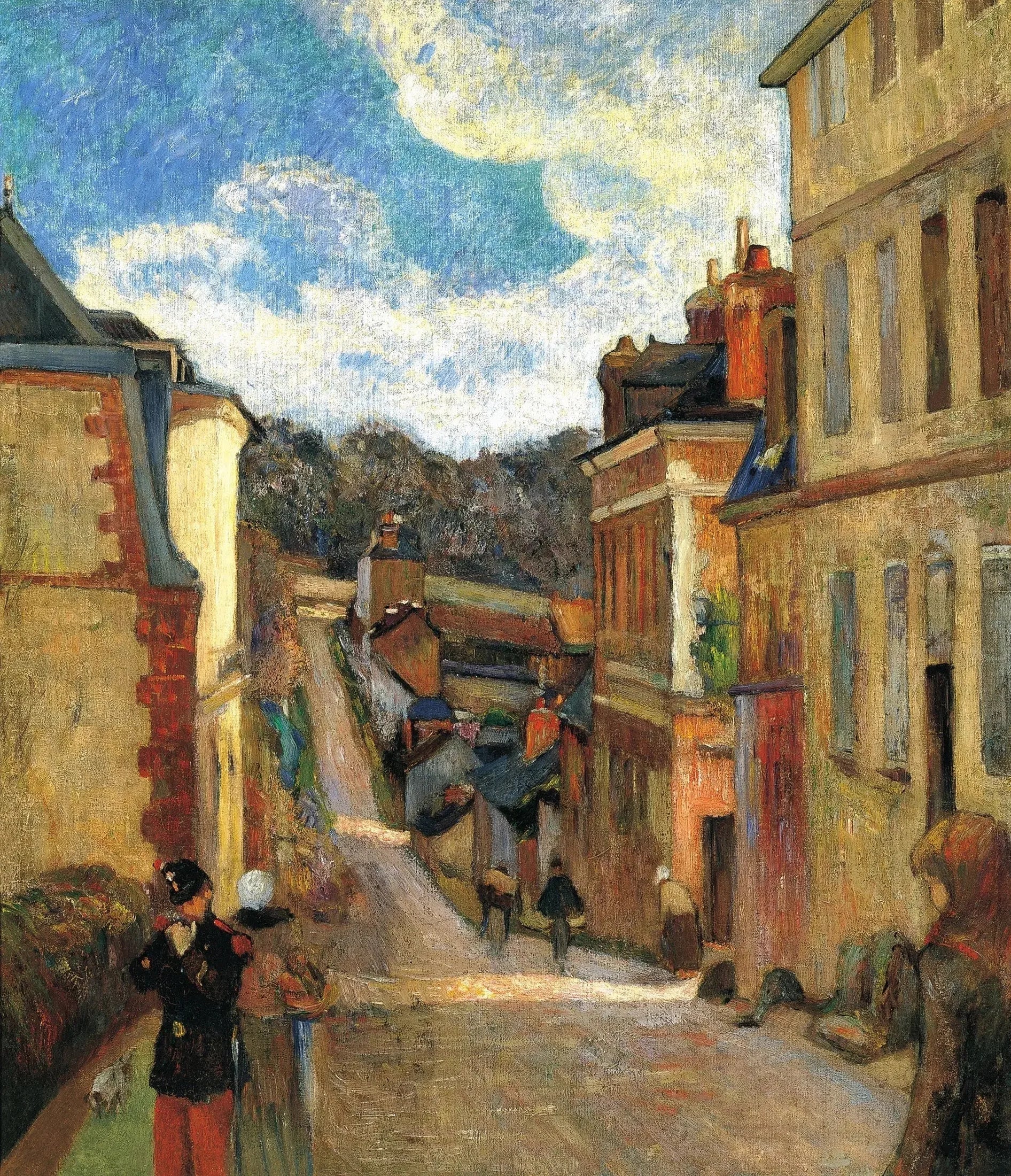 Rue Jouvenet à Rouen - Paul Gauguin image 1 copie peinte à la main à l’huile