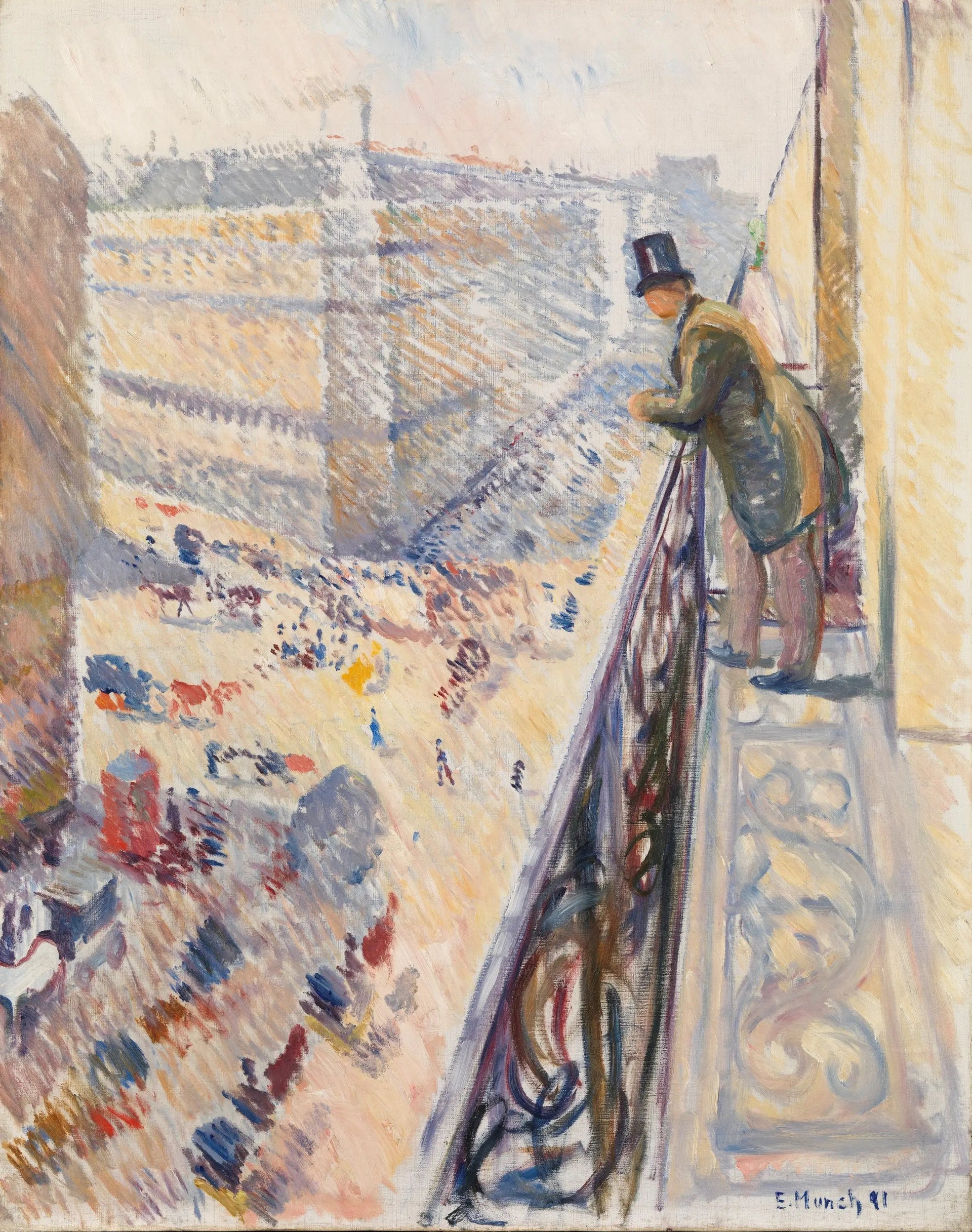 rue Lafayette - Edvard Munch image 1 copie de tableau peinte à la main