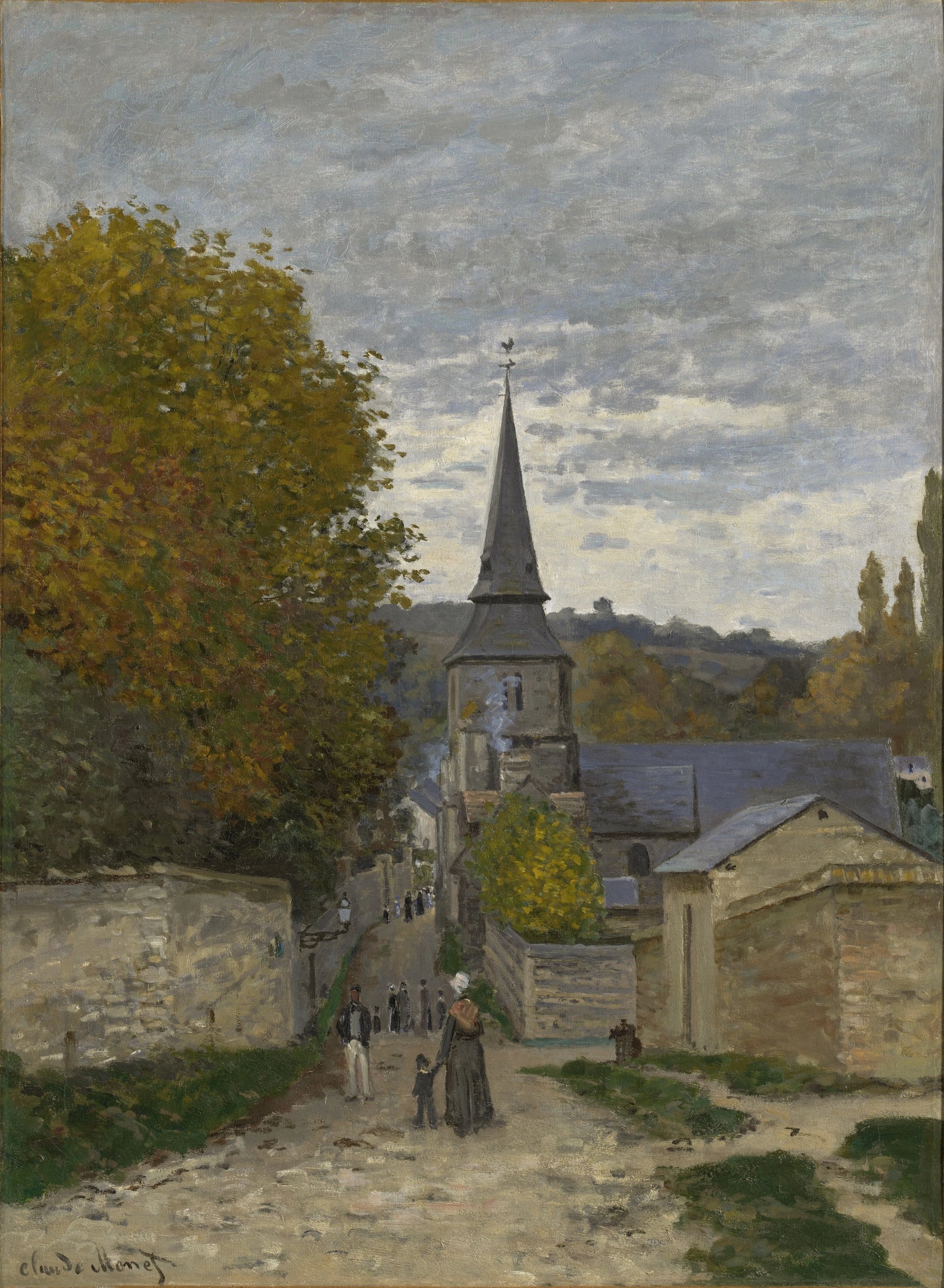 Rue à Sainte-Adresse W98 par Claude Monet, 1867, Clark Art Institute
