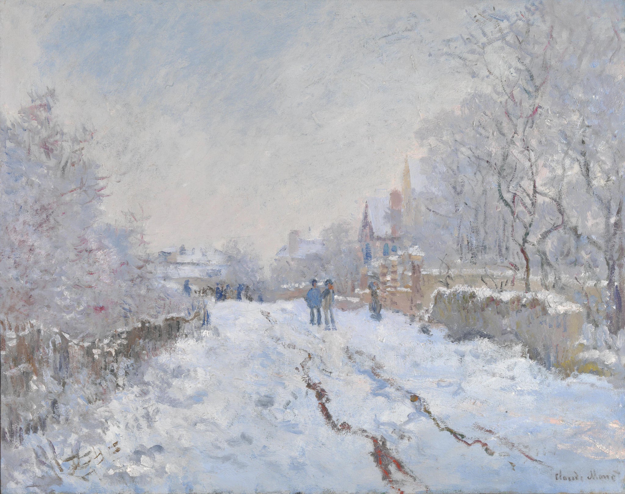 Rue sous la neige, Argenteuil - Claude Monet