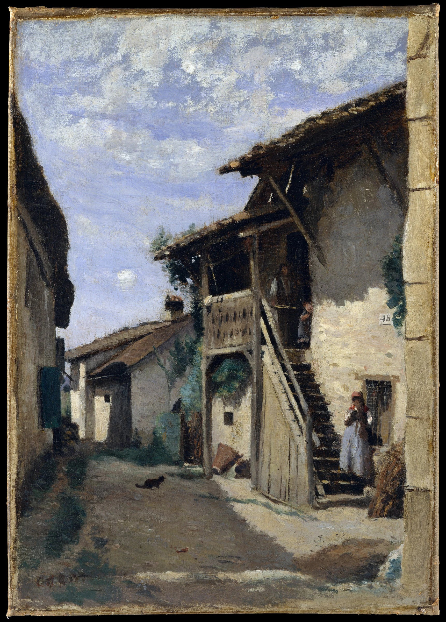 Une rue de village : Dardagny - Camille Corot