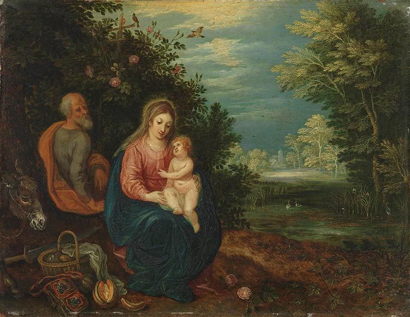 Ruhe auf der Flucht nach Ägypten - Jan Brueghel l’Ancien