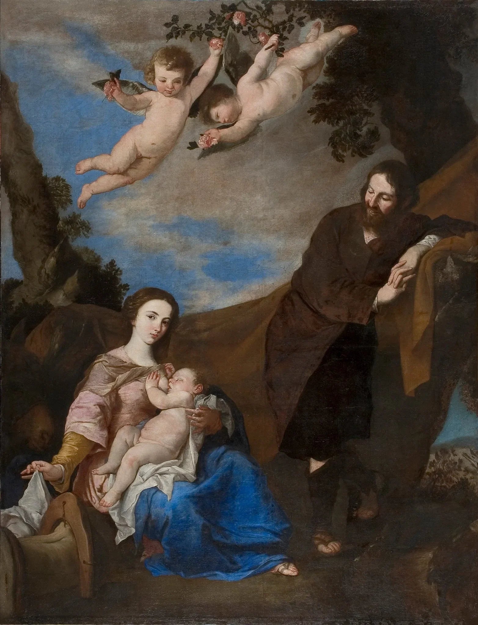 Ruhe auf der Flucht nach Ägypten - Jusepe de Ribera image 1 reproduction réalisée par Alpha Reproduction