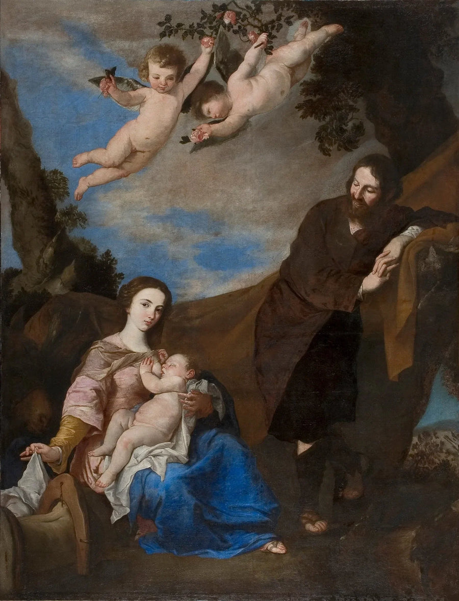 Ruhe auf der Flucht nach Ägypten - Jusepe de Ribera