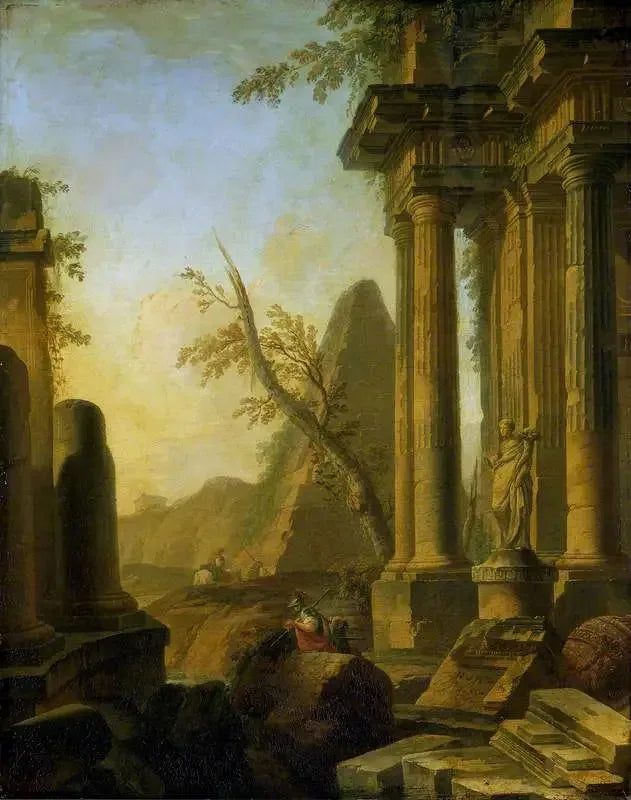 Ruines classiques avec soldats - Giovanni Paolo Panini image 1 reproduction réalisée par Alpha Reproduction