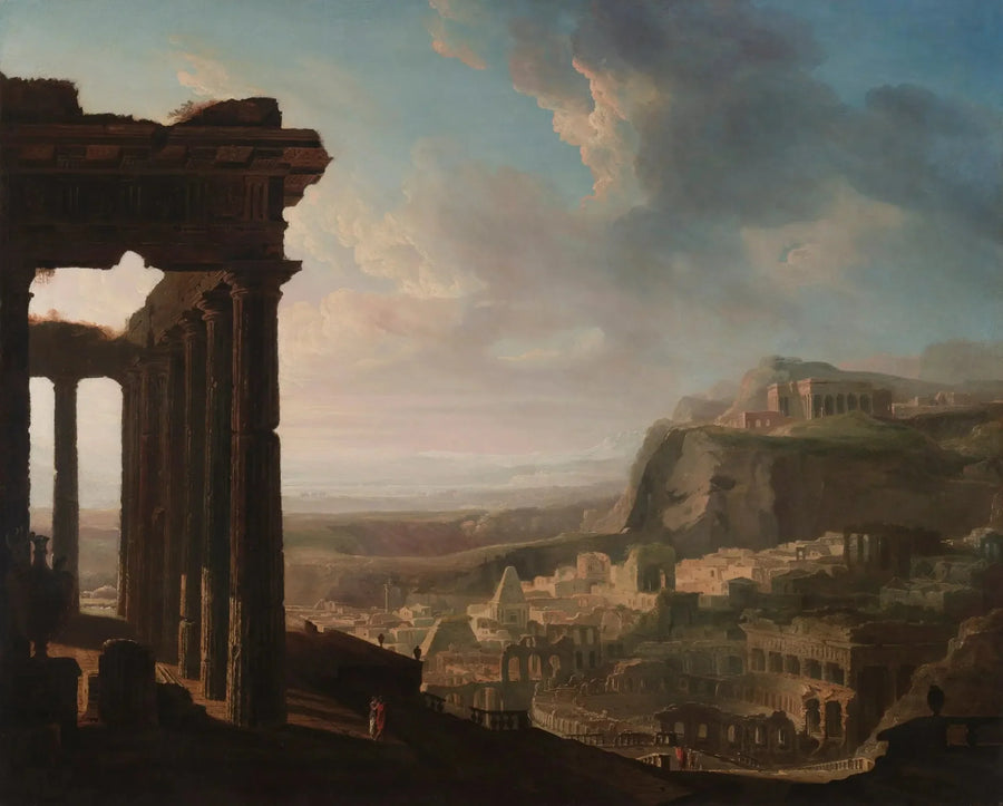 Ruines d'une ville antique - John Martin