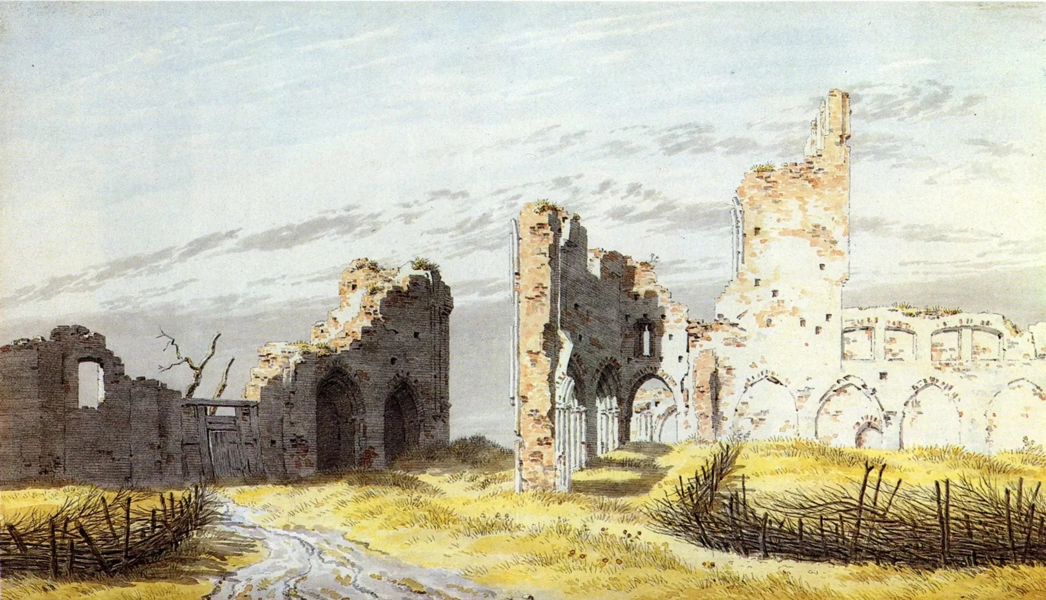 ruines de l'Abbaye d'Eldena - Caspar David Friedrich image 1 tableau peint à l’huile sur toile