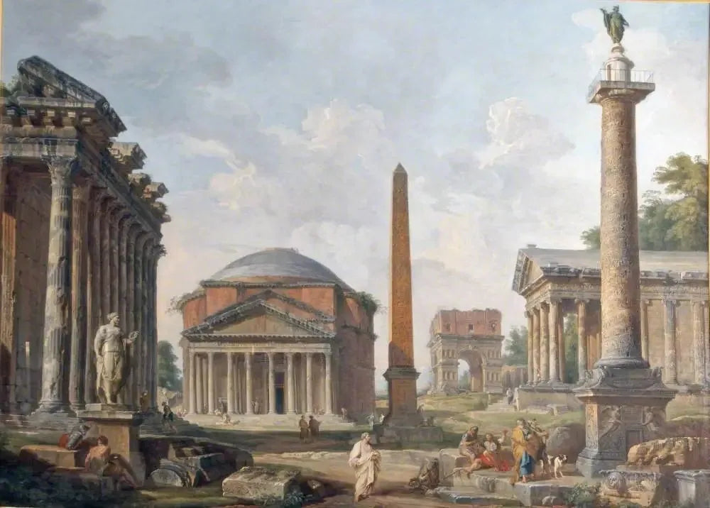 Ruines de Rome - Giovanni Paolo Panini image 1 reproduction d’œuvre d’art à l’huile