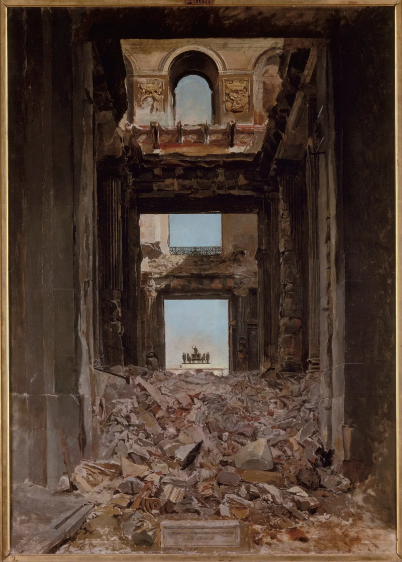 ruines des Tuileries - Ernest Meissonier