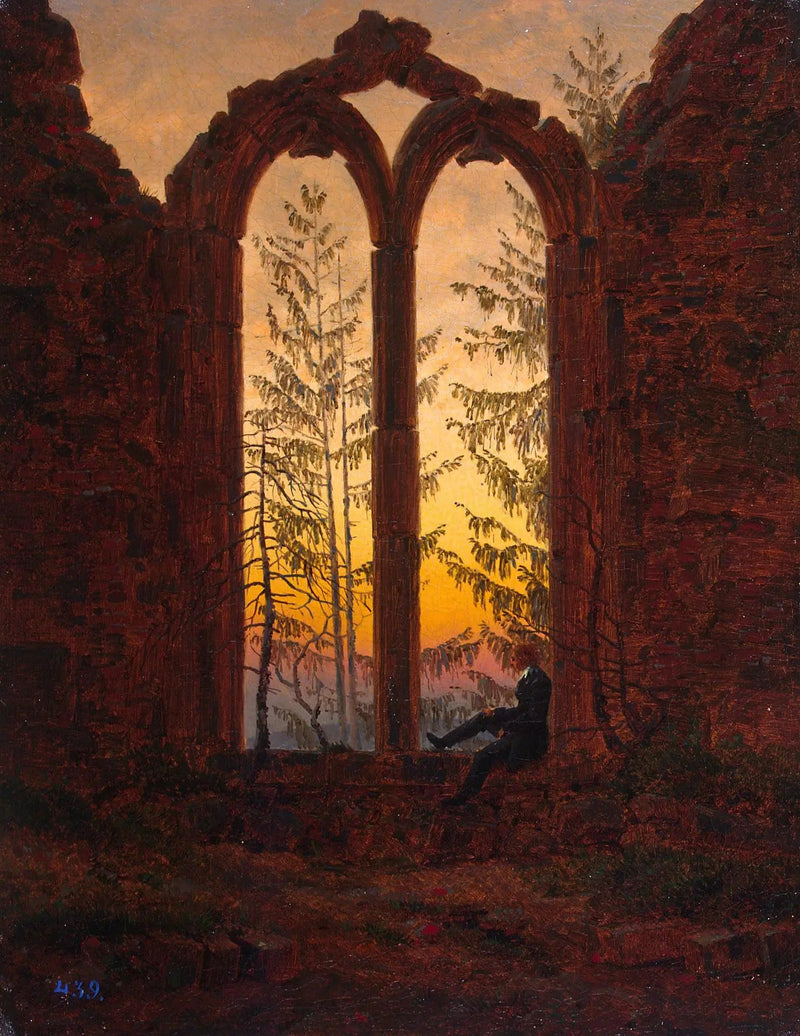 ruines du monastère d'Oybin - Caspar David Friedrich