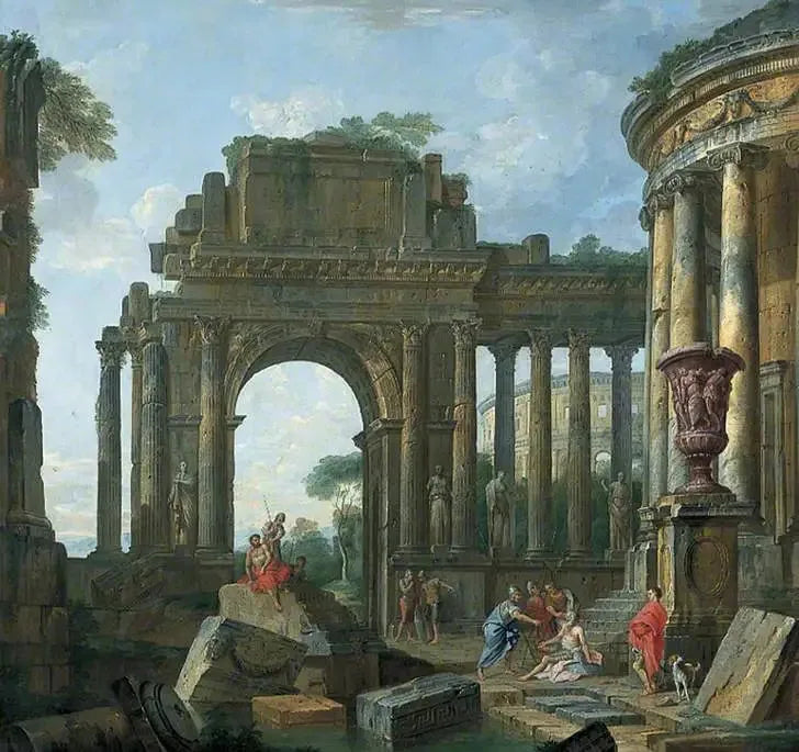 ruines romaines - Giovanni Paolo Panini image 1 reproduction réalisée par Alpha Reproduction