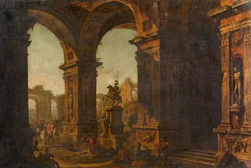 ruines romaines - Giovanni Paolo Panini image 1 reproduction de peinture à l’huile