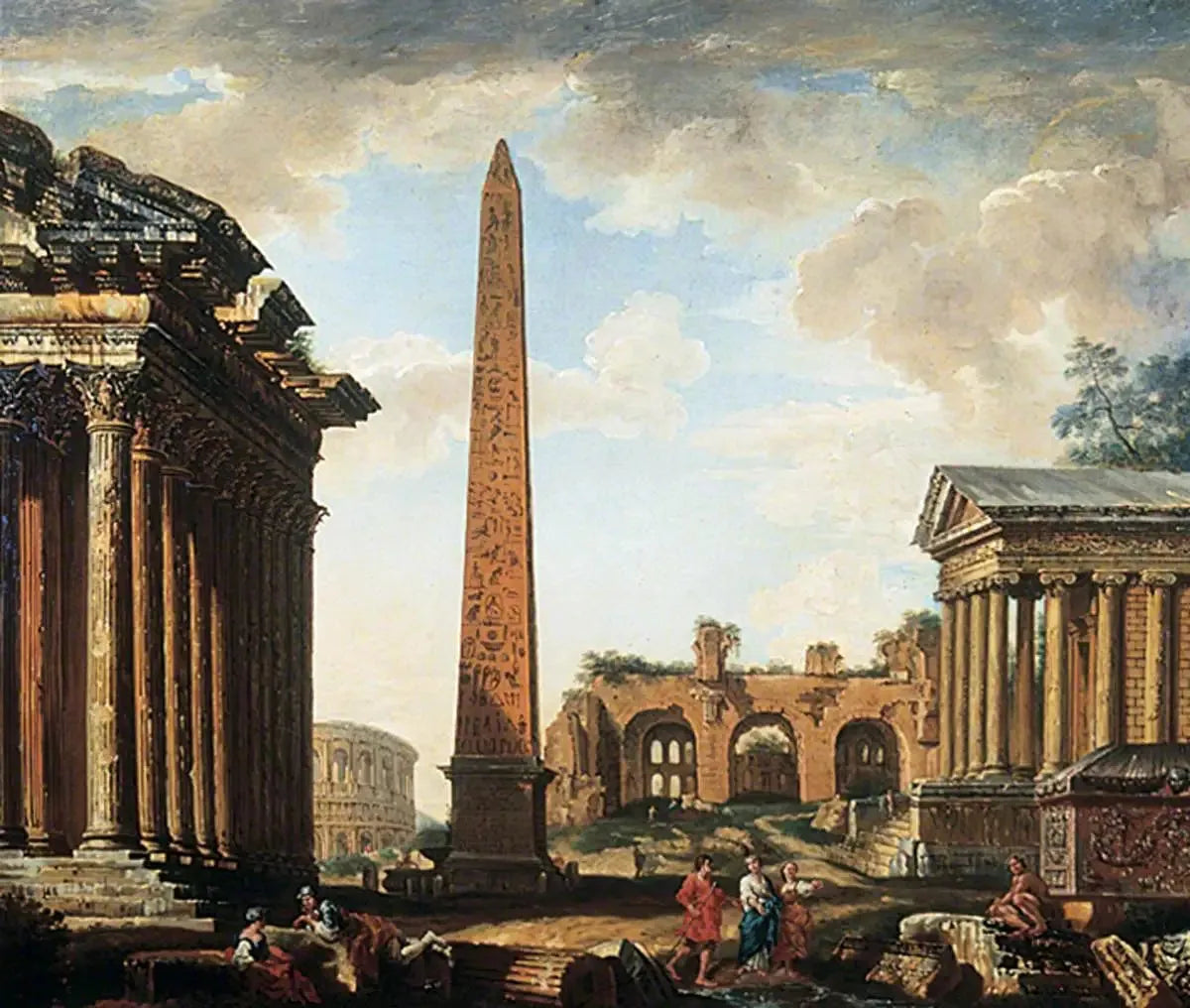 ruines romaines - Giovanni Paolo Panini image 1 tableau peint à l’huile sur toile