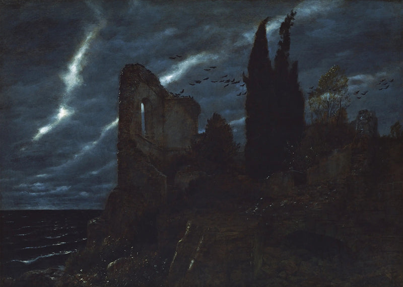 Ruines sur la côte - Arnold Böcklin